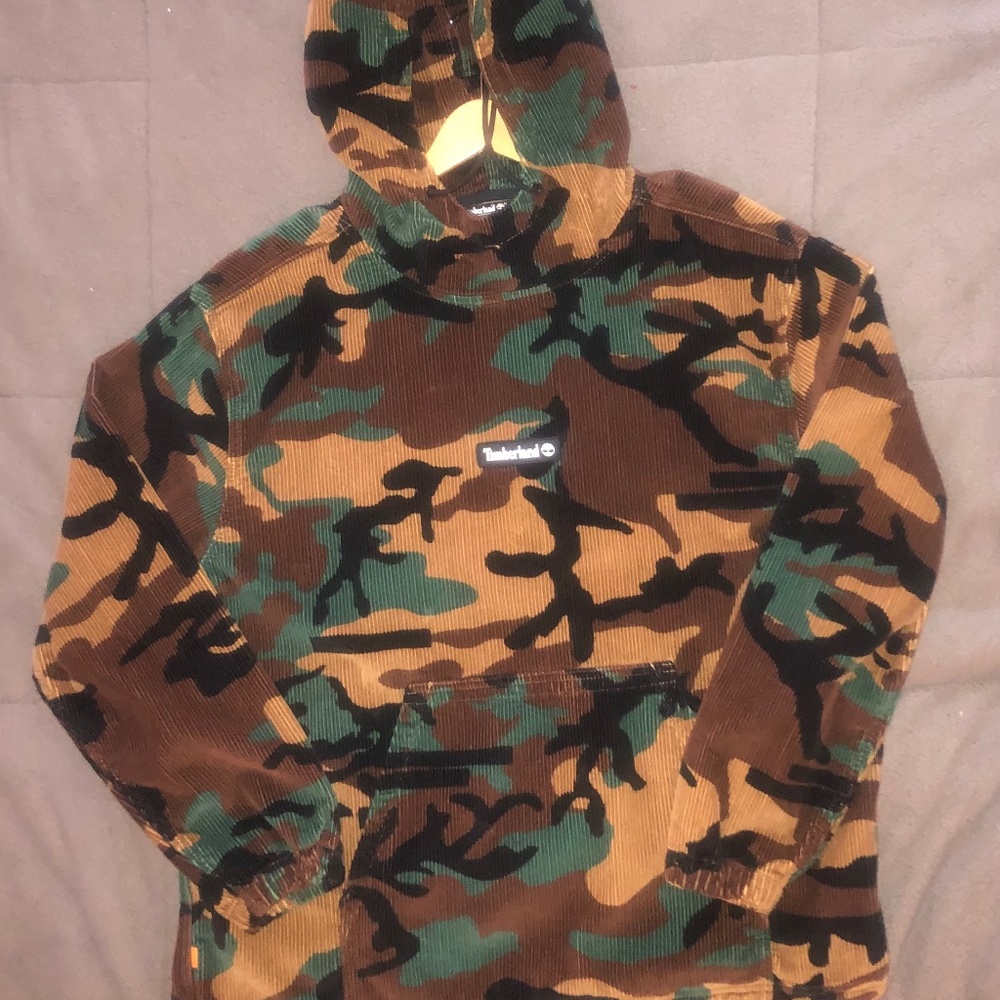 Timberland Men’s Camo Corduroy Hoodie